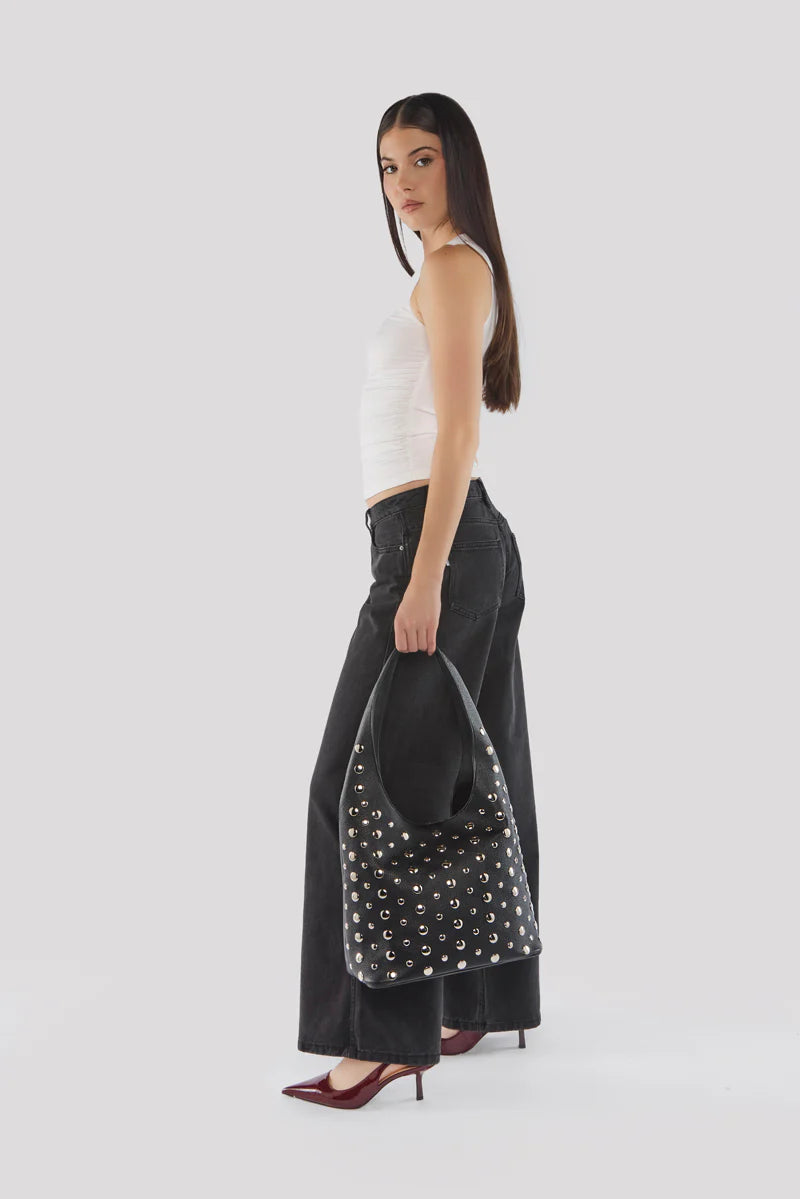 YOKO STUD HOBO BAG