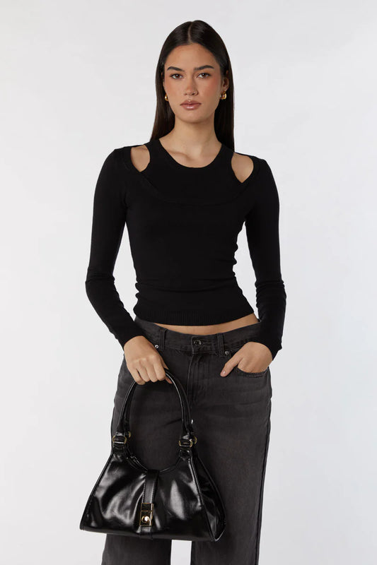 MONICA SHOULDER BAG W/LOCK