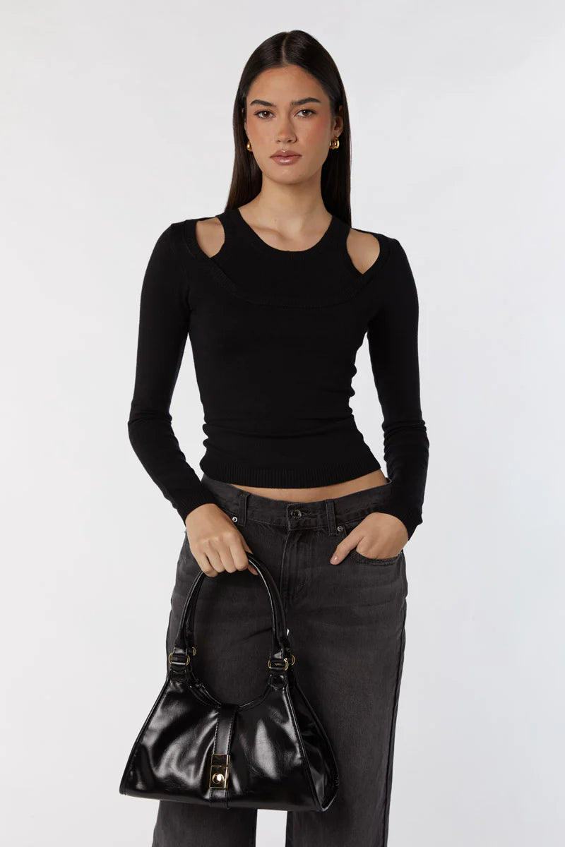 MONICA SHOULDER BAG W/LOCK